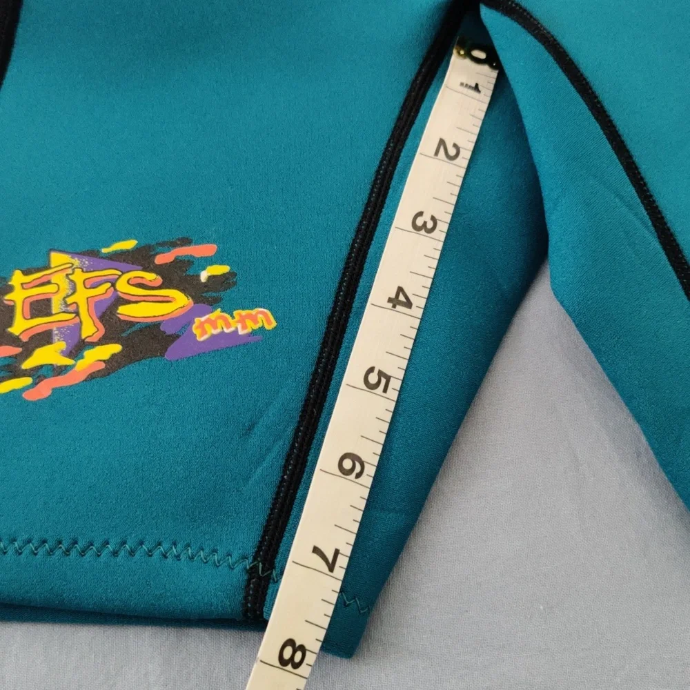 Vintage Hobie Stearns EFS Shorty Wetsuit Juniors. Teal Black Surf Swim Retro 90s
